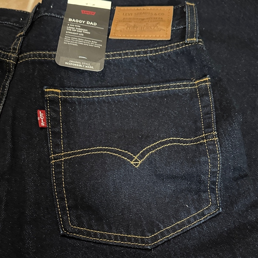 NWT HP Levi's Dark Blue Relaxed Jeans - Picture 11 of 13